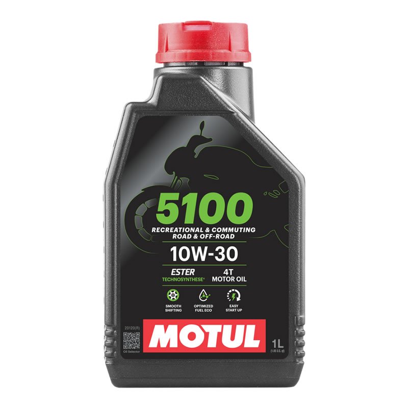 Óleo Lubrificante Motul 5100 10W30 4T Semissintético Technosynthese Honda Cb600 Hornet 1 Litro