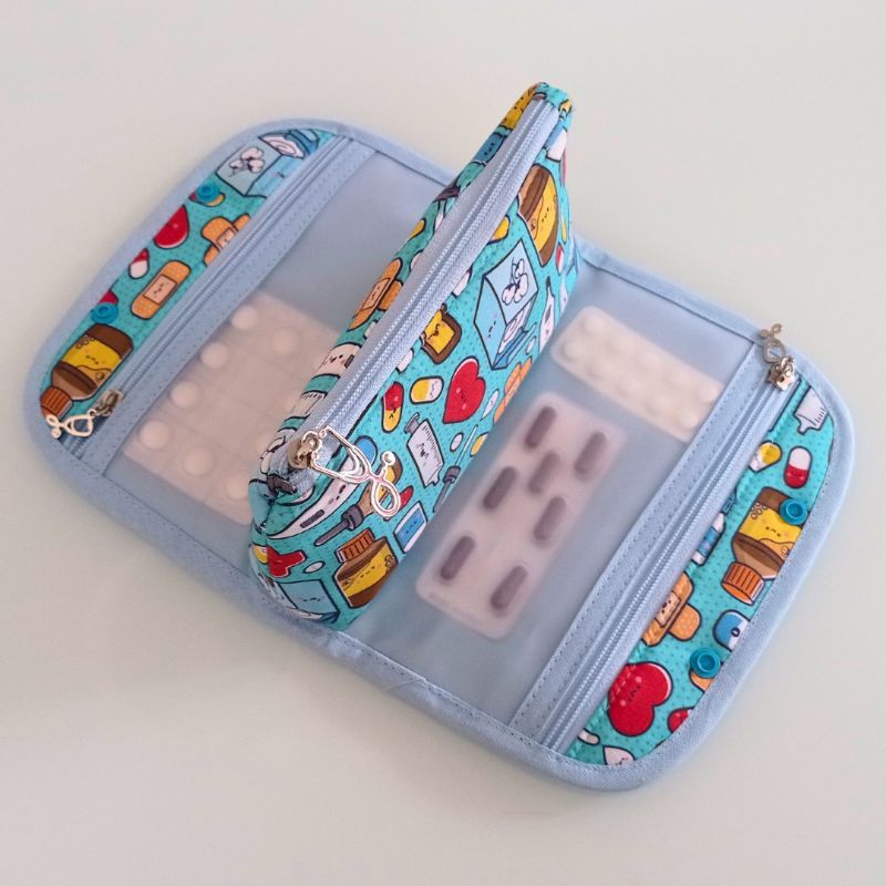 Necessaire Farmacinha - necessaire make  - multiuso  - absorvente