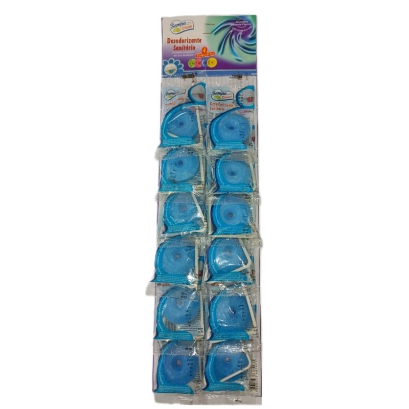 12 Pedras Sanitárias - Lavanda. Desodorizante Sanitário - Fragrância: Lavanda. Marca: Sampa Clean