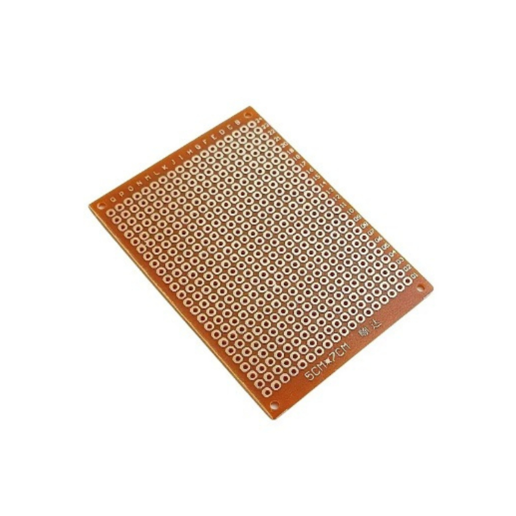 Placa De Circuito Perfurada Face Simples 5x7 [ CÓDIGO 1041 ]