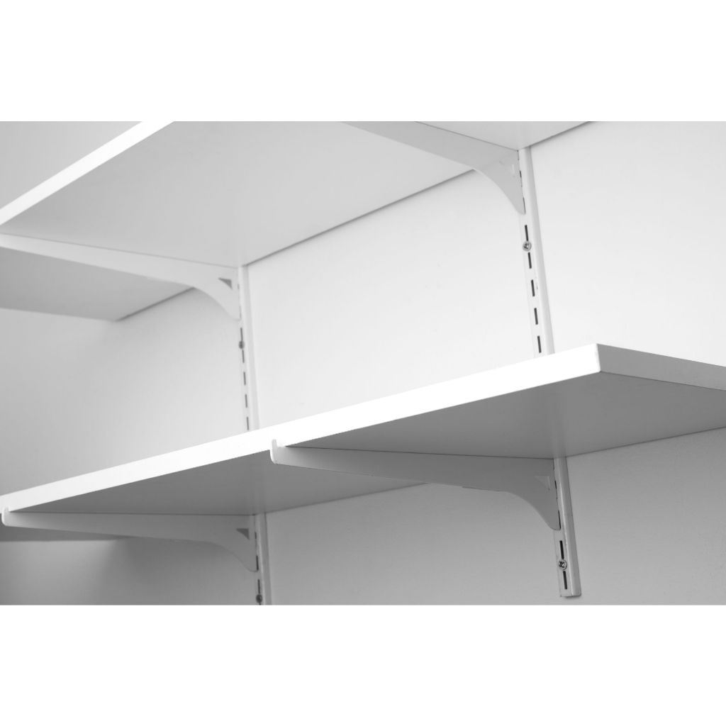 10 Suportes Simples Encaixe  Prateleira Trilho Cremalheira 20cm  25cm 30cm 40cm 50cm Branco Preto