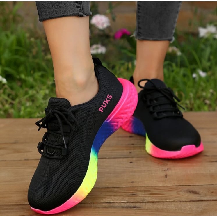 Tênis feminino fitness academia caminhada trabalho passeio alta qualidade em Oferta na Shopee