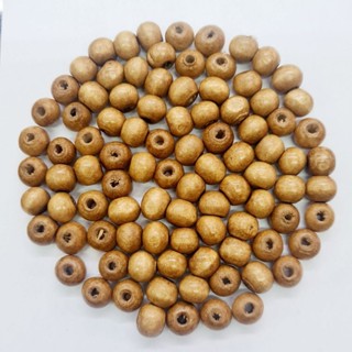 Miçanga de Madeira Marrom 08mm - aproximadamente 250 peças em Oferta na Shopee