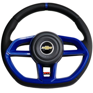 Volante Esportivo Gti Azul Para Chevrolet Corsa Joy Premium Frente Montana em Oferta na Shopee