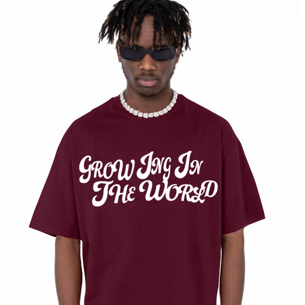 Blusa Oversized Vinho Camiseta Dia Noite Estampa Bordô T Shirt Bordada Academia Camisa Fitness Larg