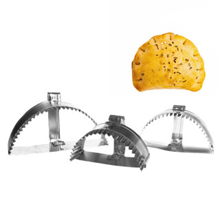 Kit cortadores de pastel P M e G modelador de massas pastel rissole em Oferta na Shopee