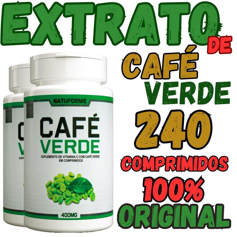 Café Verde Termogênico 120 Comprimidos 400mg - 100% Original