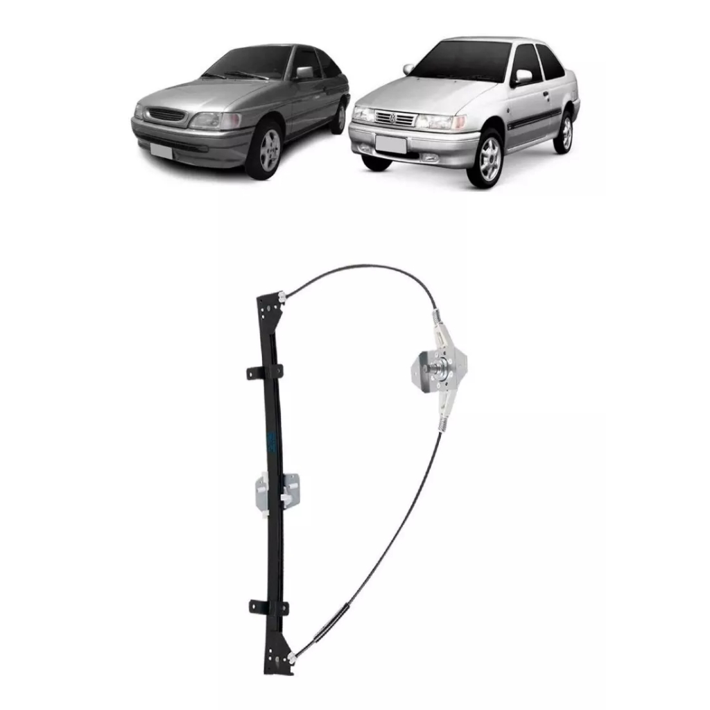 Maquina Do Vidro Manual Logus E Escort Sapão 93 94 95 96 - 2 Portas - Lado Esquerdo - Motorista em Oferta na Shopee
