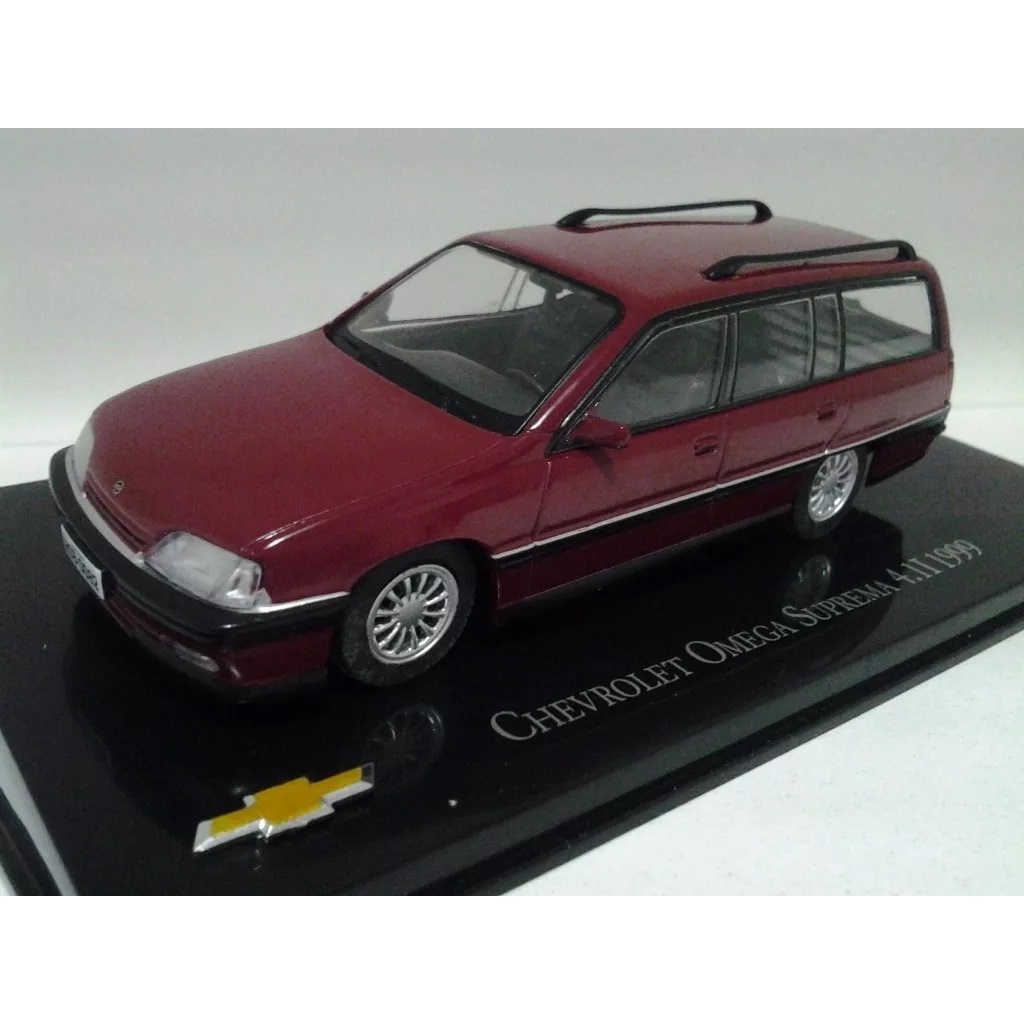 *RARIDADE* *ÚLTIMA UNIDADE* CHEVROLET COLLECTION  - MINIATURA ESCALA 1:43 - ÔMEGA SUPREMA 4.1 1999 BORDÔ