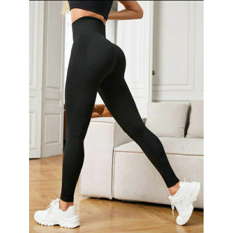 Legging Importada Cintura Alta Sem Costura Modelagem Empina Bumbum  Esporte Academia Treino Yoga