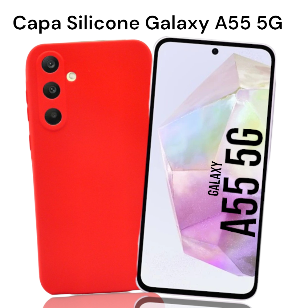 Capa Silicone Aveludada Galaxy A55 5G