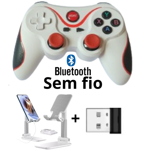 controle game para tv smart celular pc Joystick Bluetooth Controlador de Jogo Sem Fio, Switch, PS3 Acessórios