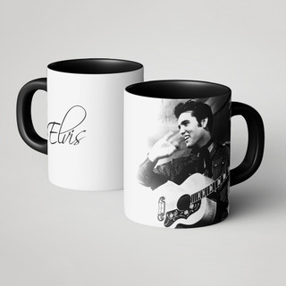 Caneca Elvis Presley Rei do Rock Canecas Rocks King of