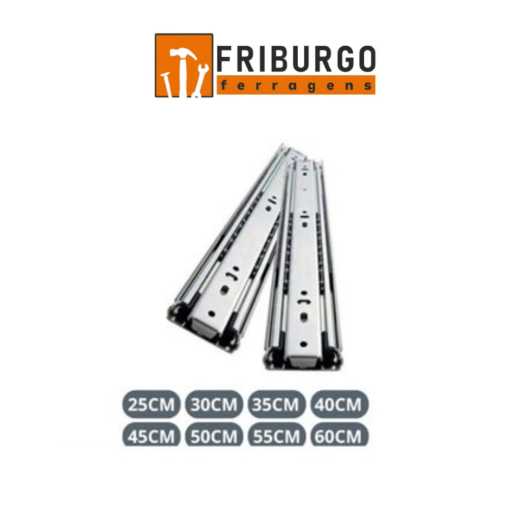 1 Par Corrediça Trilho Telescópica Light C/2UN (PAR) TAMANHOS Variados em Oferta na Shopee