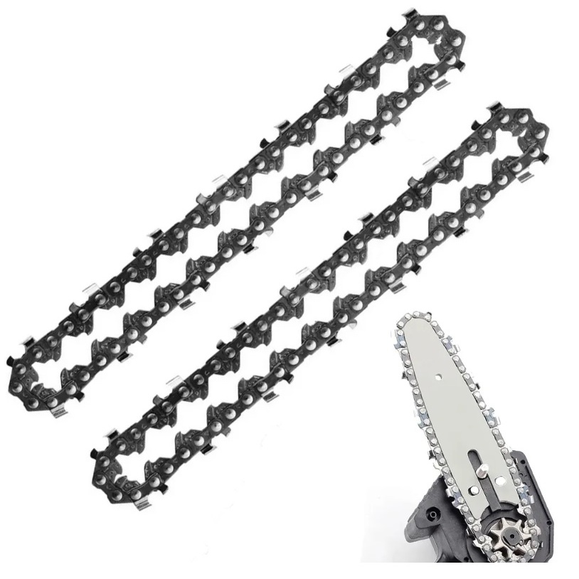 Kit contendo 2 (Duas) Correntes para mini motosserra elétrica para sabres de 6 Polegadas.