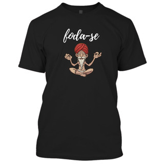 Camiseta masculina algodão estampada foda-se buda em Oferta na Shopee