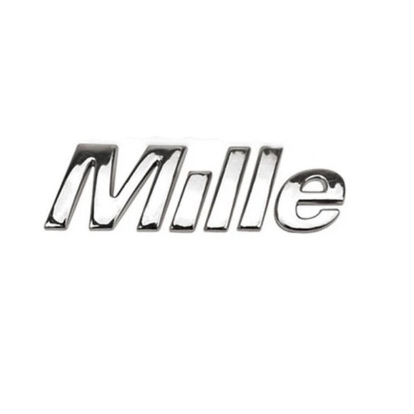 Emblema Letreiro Mille ano Modelo 2004 a 2010 Peça Cromada