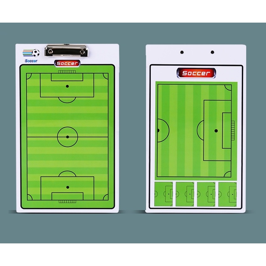 Prancheta Tática Dupla Face de Futebol Com Caneta