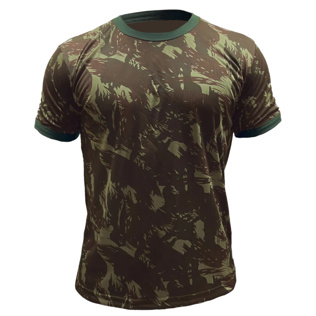 Camiseta Camuflada Verde Malha Fria PV em Oferta na Shopee