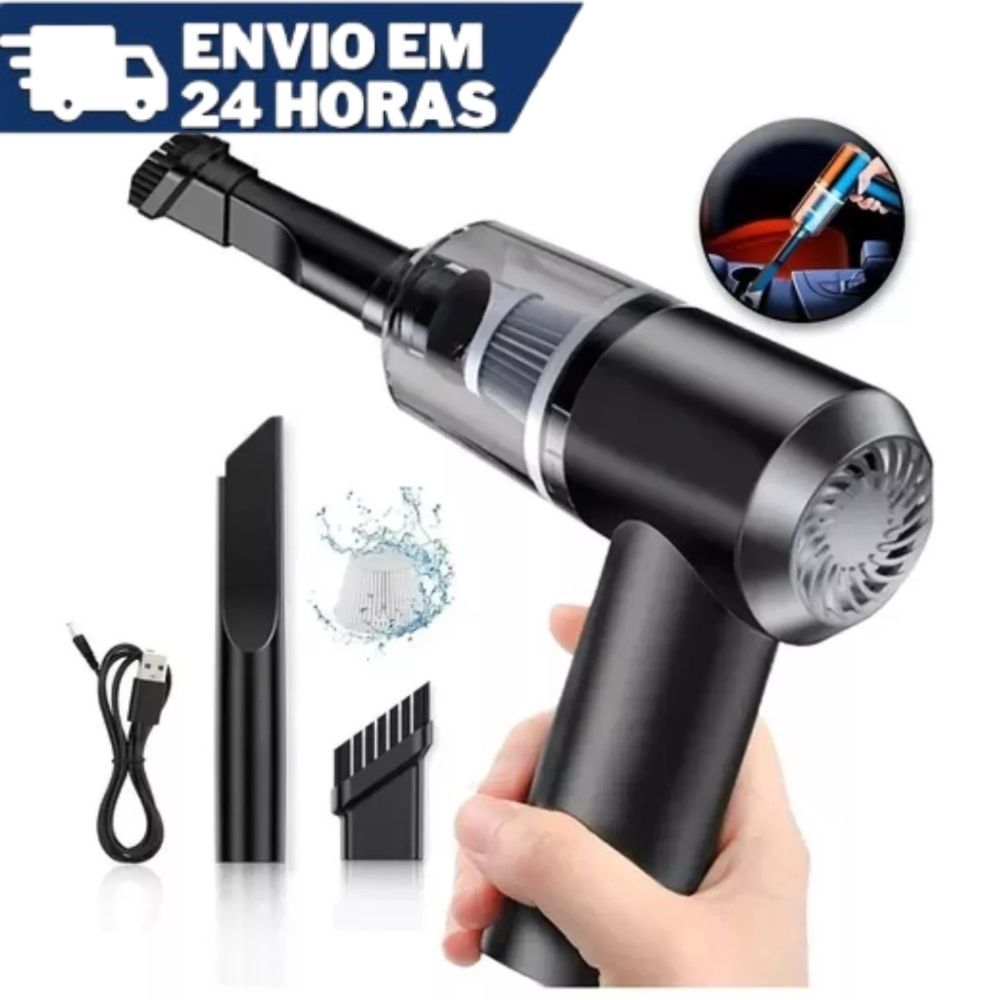 Aspirador De Pó Usb Portátil Completo Linha Premium Carro E Casa 2000mAh