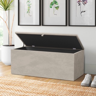 Baú Grande Retangular em Veludo 90x40x44cm - Várias Cores em Oferta na Shopee