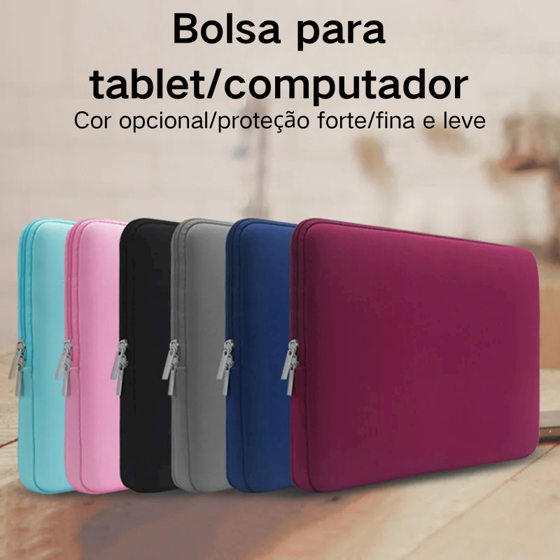 Capa Case Pasta Maleta Notebook Neoprene 15,6" Macbook Pro Air em Oferta na Shopee