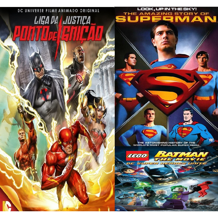 Varios desenhos animados Antigos em 2 dvds Superman Batman Liga da justiça