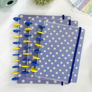 Caderno de discos Inteligente Basic FLower Blue - Moreih em Oferta na Shopee