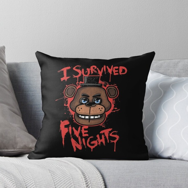 Almofada FNAF Five nights at Fredys gamer jogo filme colagem personagens