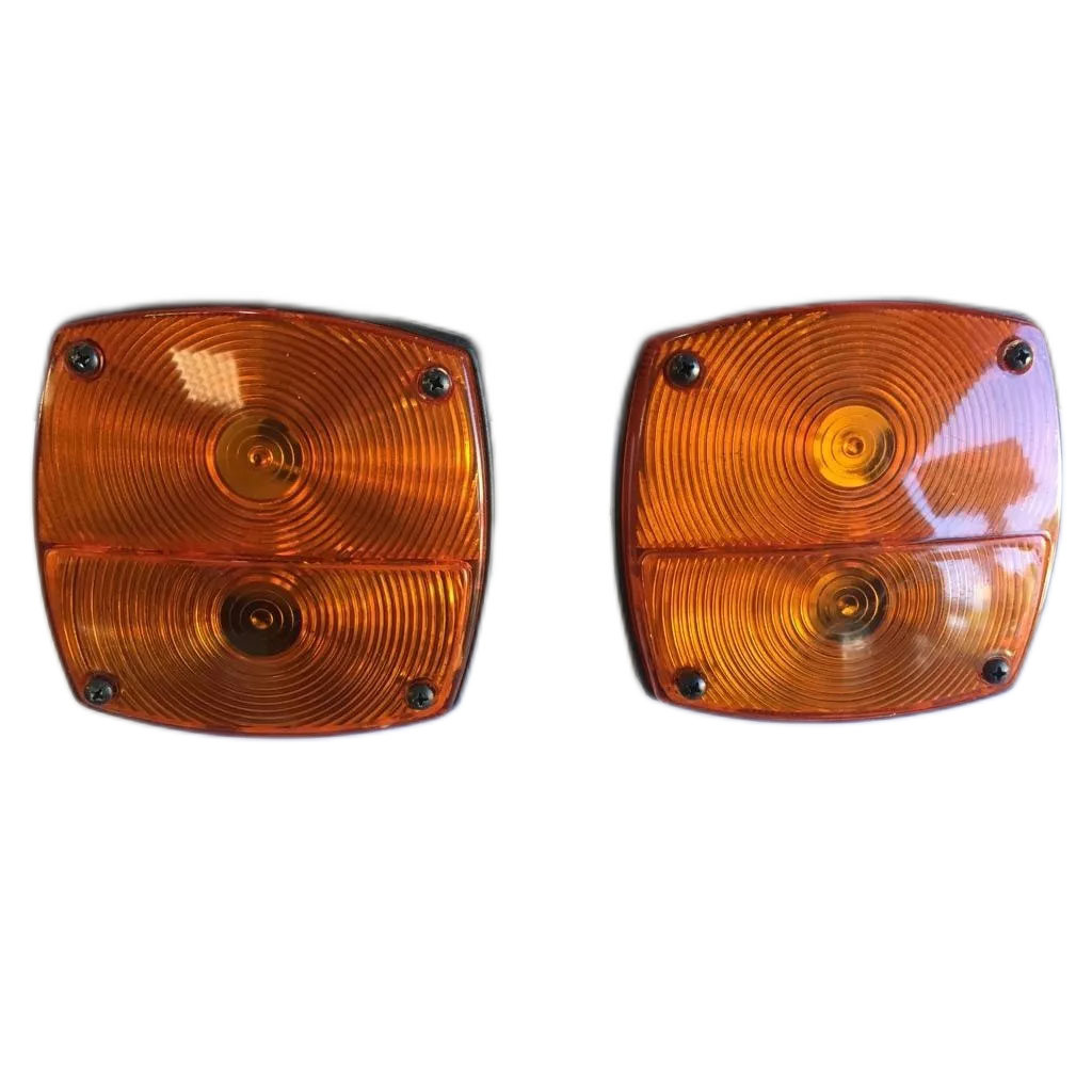 Par Lanterna Traseira Adaptação Laranja Engesa Toyota 20cmx20cm