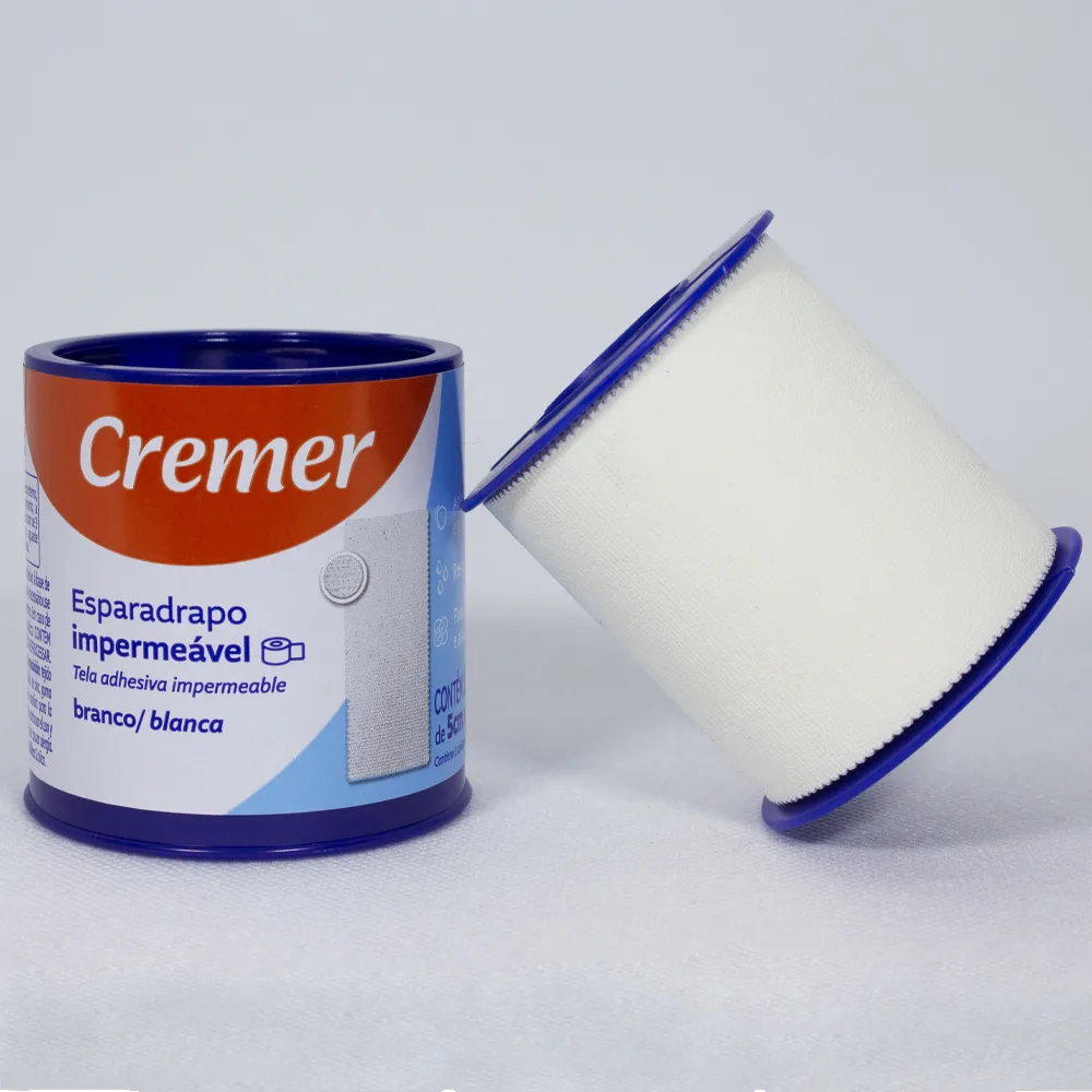 Kit 12 und - Esparadrapo Impermeável Cremer 2,5cmX90cm (BRANCO)