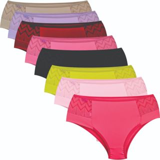 Calcinhas Plus Size Cós Alto Detalhes Em Renda - kit com 5 calcinhas cores variadas- em Oferta na Shopee