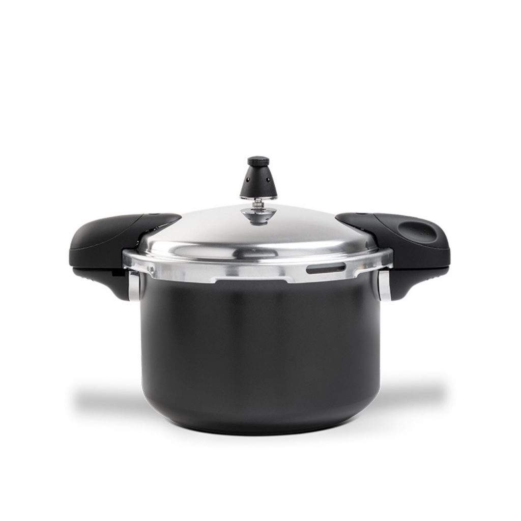 Panela de Pressão Brinox 5,4 L Antiaderente Ceramic Life Pressure com Indução Vermelho e Preto em Oferta na Shopee