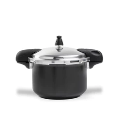 Panela de Pressão Brinox 5,4 L Antiaderente Ceramic Life Pressure com Indução Vermelho e Preto