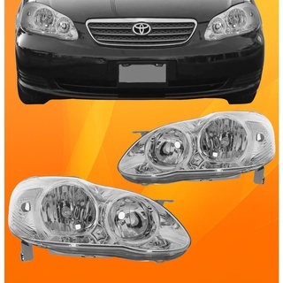 Farol Toyota Corolla 2003 2004 2005 2006 2007 Cromado Fielder