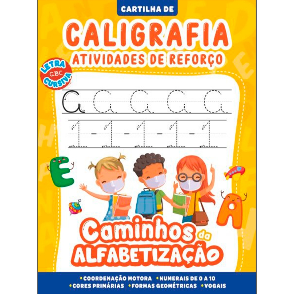 Cartilha Caminhos da Alfabetização - Caligrafia e Atividades de Reforço Vol. 01 em Oferta na Shopee