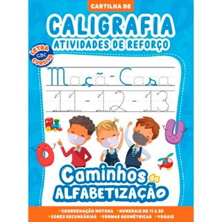 Cartilha Caminhos da Alfabetização - Caligrafia e Atividades de Reforço Vol. 02 em Oferta na Shopee