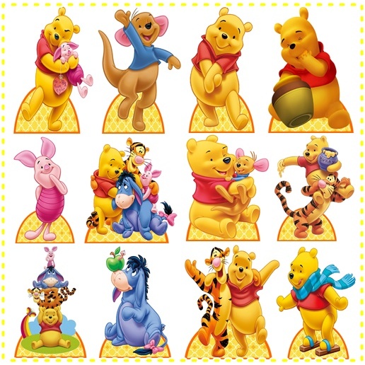 Ursinho Pooh - 10 Display De Festa De 20cm Totens em Oferta na Shopee