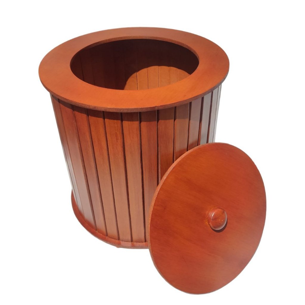 Lixo Banheiro Lixeira para Banheiro Cozinha Escritório Cesto de Lixo Luxo Rústico Vintage