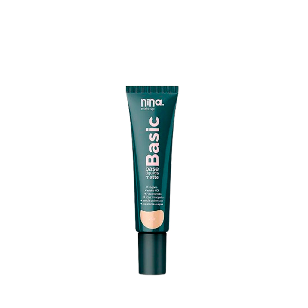 Base Liquida Basic 01 - Nina Makeup em Oferta na Shopee