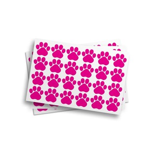 Adesivo Patinhas Parede Coloridos Decorativo Cartela Rosa