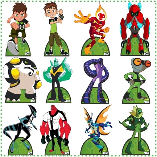 Ben 10  - 10 Displays De Festa De 20cm Toten em Oferta na Shopee