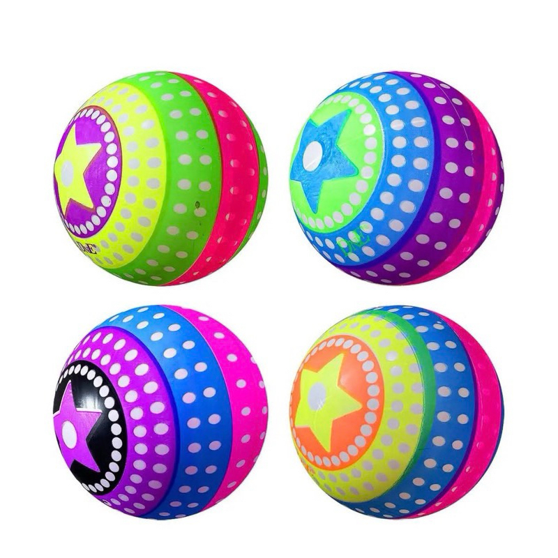 KIT COM 25  PECAS BOLA DE VINIL INFLAVEL INFANTIL COLORIDA PLASTICO PERSONALIZADA