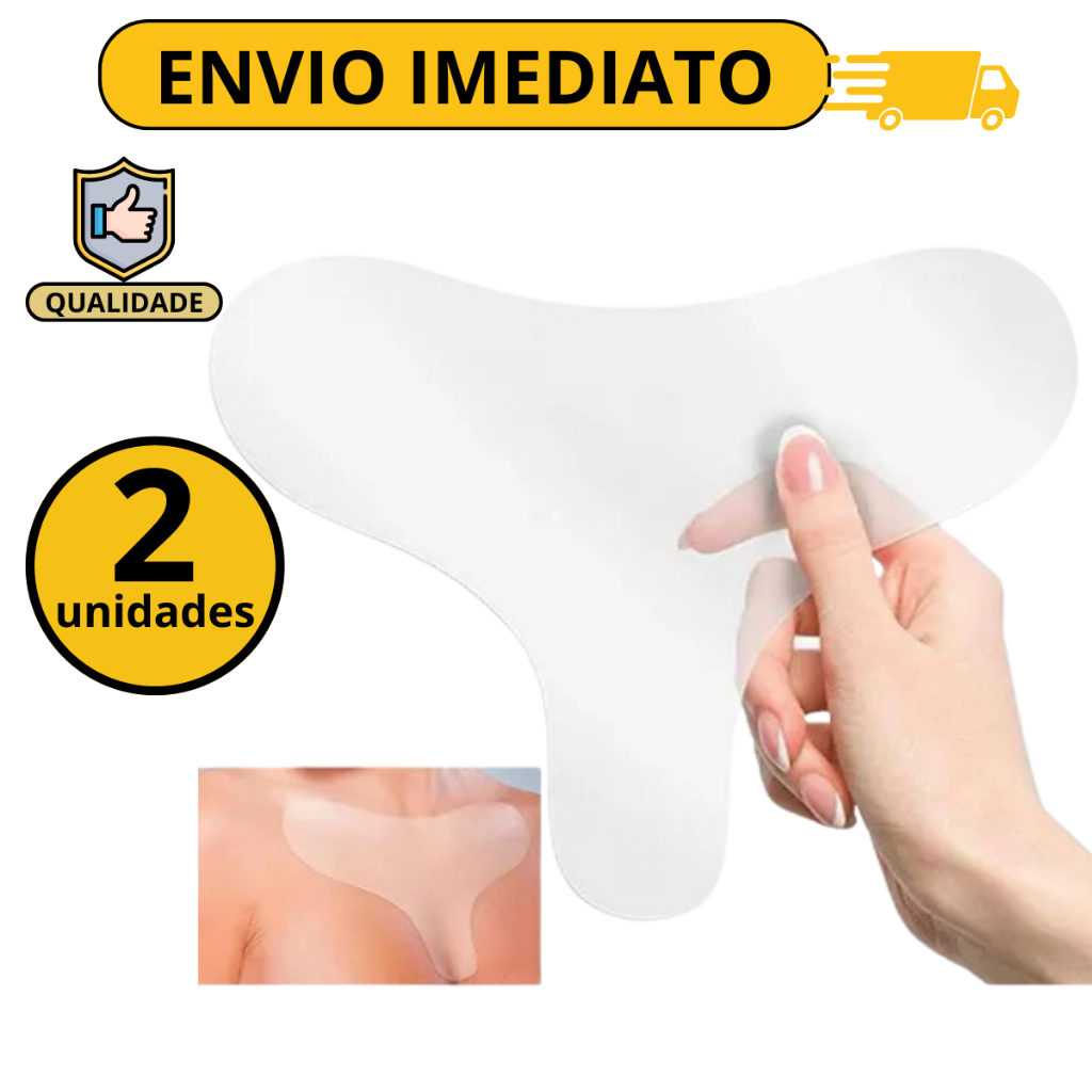 kit 2x adesivo silicone para colo do peito reutilizavel pad autocolante para hidratação Top