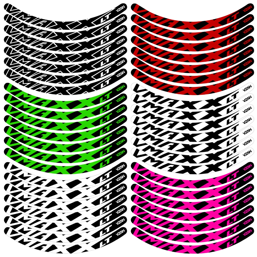 Kit 12 Adesivos Vmaxx Roda Bike Vzan Lt Vbrake e Freio a Disco Bicicleta Ciclismo Aro 24 26 29