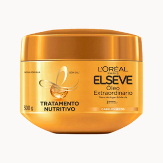 Máscara Tratamento Nutritivo Óleo Extraordinário Elseve 300g Loréal Paris em Oferta na Shopee