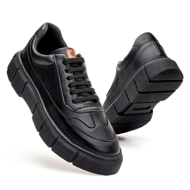 Tenis Masculino Elegante Sola Alta Estiloso Moderno Passeio Trabalho Palmilha Conforto