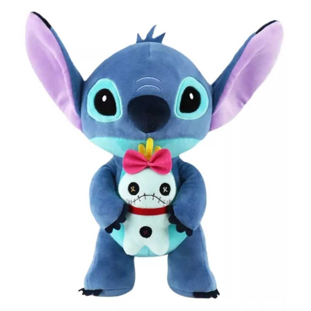 Pelúcia Lilo Stitch Com Boneca Xepa Scrump 27cm Antialérgico