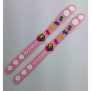 2und Pulseira Autismo Rosa em Oferta na Shopee