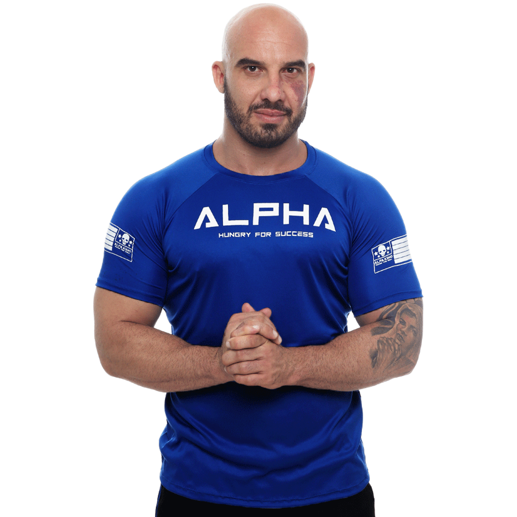 Camiseta Camisa Masculina ALPHA Dry Fit Academia Treino Fitness em Oferta na Shopee